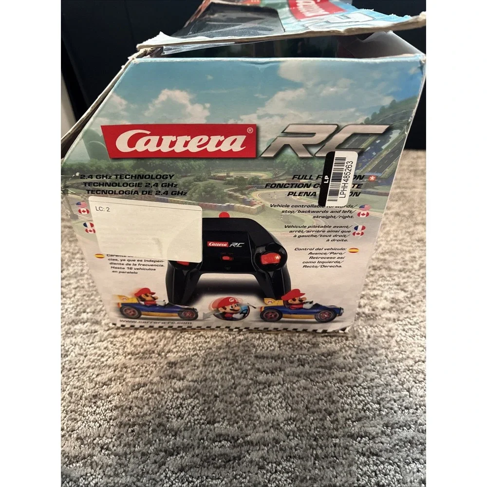Carrera RC Mario Kart Mach 8 Mario (Brand New In BOX)- (DAMAGED BOX) SEE‎ PICS